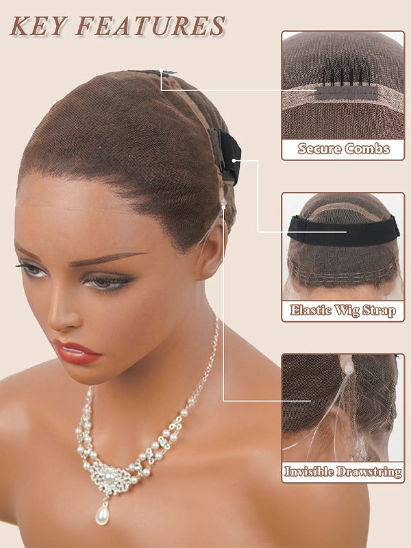 Luvwin Full Lace Finger Wave Short Pixie Cut Wig 100% Human Hair