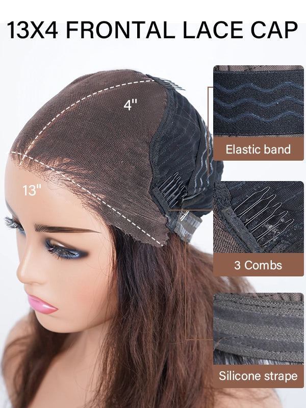 Luvwin 13x6 Deep Wave Perruque Haute Densité Lace Front HD Dentelle Cheveux Humains