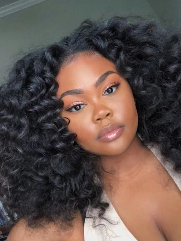 Luvwin Wand Curls Glueless Wear Go Wig 13x4 Pre-Cut HD Lace Wig For Black Women