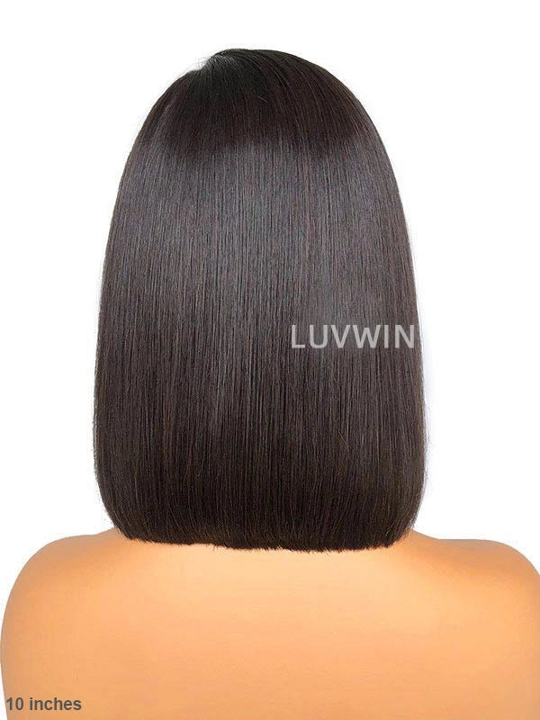 Luvwin Aniyah Human Hair Bob Free Part Hairline Pre-cut Lace Front Pre-bleached 180% Density