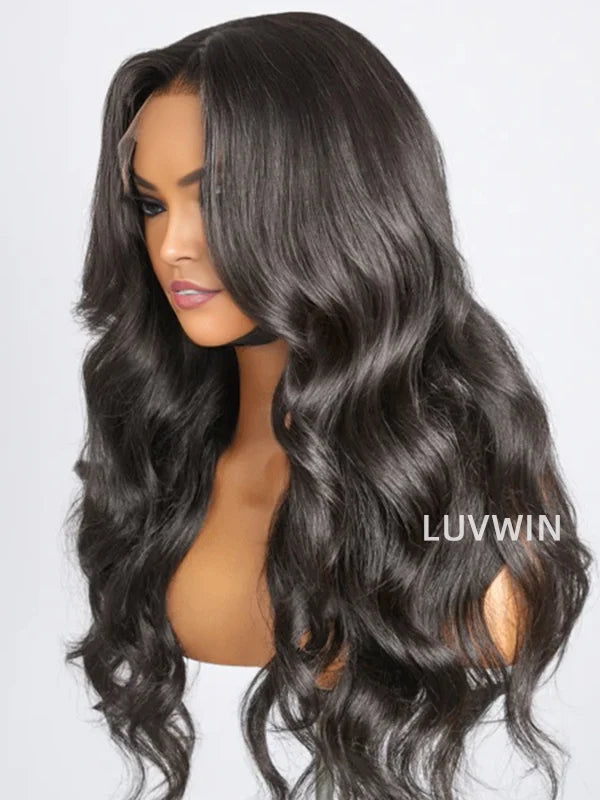 Luvwin 13x6&13x4 Luxury HD Invisible Pre-Cut Lace Body Wave Free Part Hairline Wig