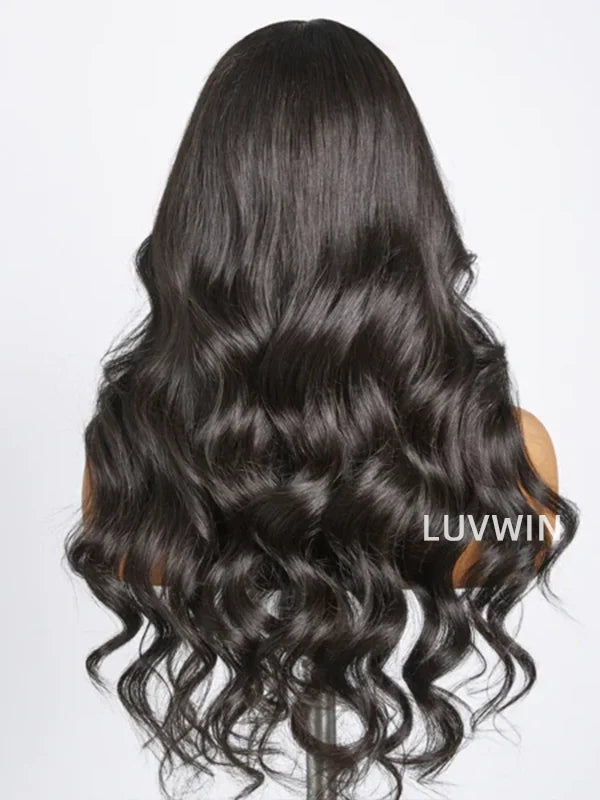 Luvwin 13x6&13x4 Luxury HD Invisible Pre-Cut Lace Body Wave Free Part Hairline Wig