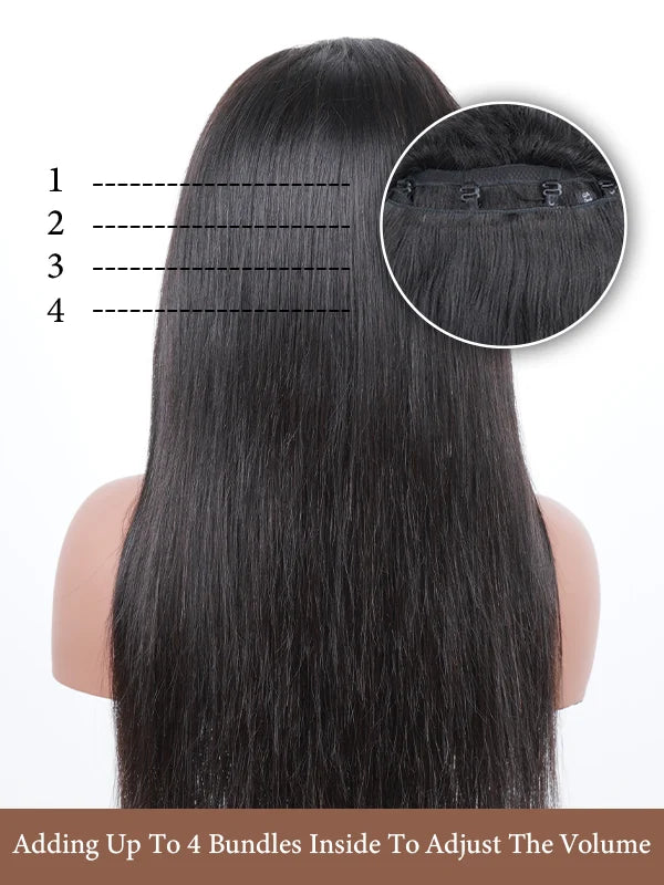Luvwin DIY Densité Ajustable 150% à 210% Amovible Bundle HD Lace Frontal Kinky Curly Wig | Cheveux personnalisés