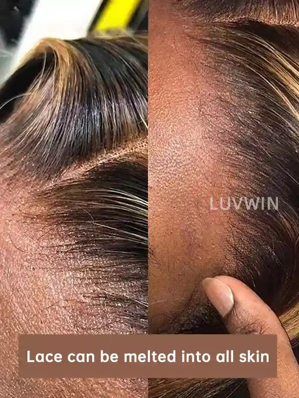 Luvwin Honey Blonde 4/27 Cheveux humains 13x6&13x4 Perruques Naturelles Pré-coupées HD Lace