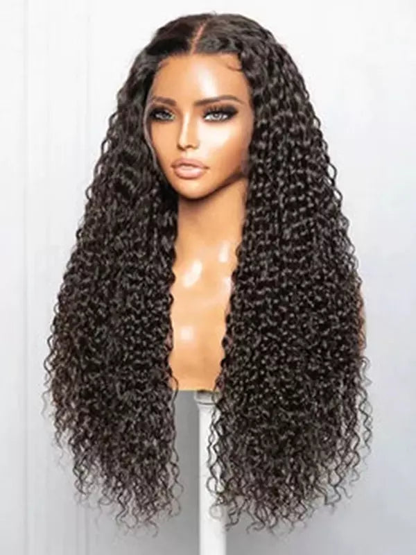Luvwin 13x6 Deep Wave Perruque Haute Densité Lace Front HD Dentelle Cheveux Humains
