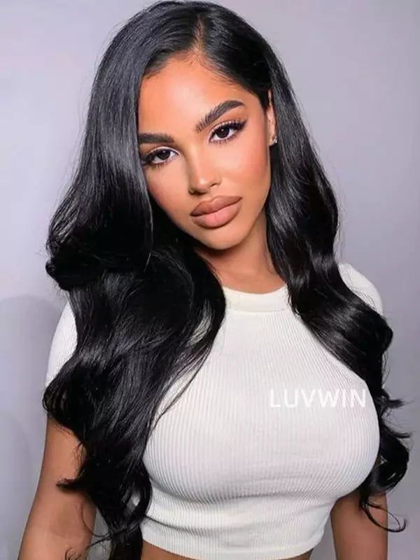 Luvwin 13x4 & 13x6 Français Cheveux Ondulés Suisse Hd Dentelle Cheveux Humains Pré-coupés