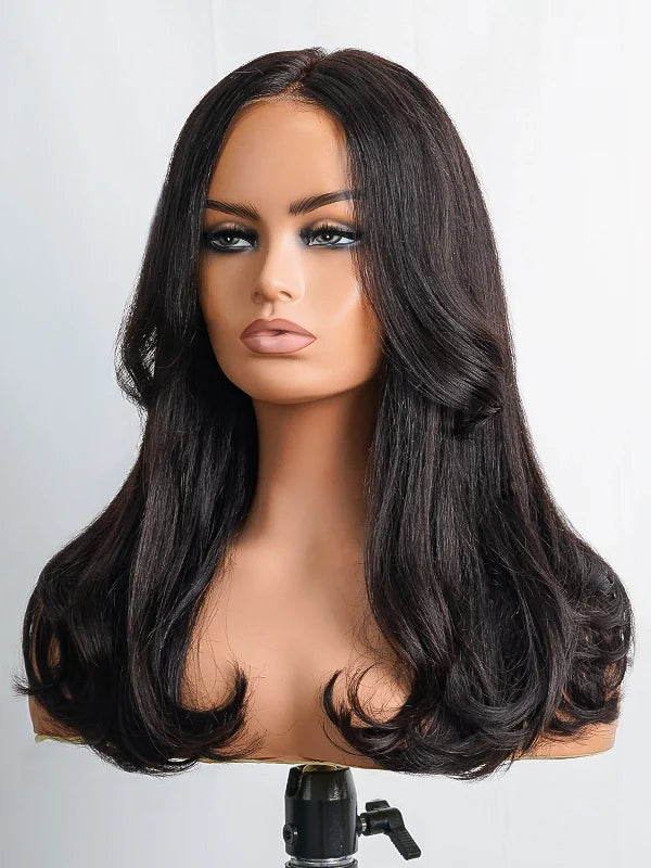 Luvwin Trendy Body Wave Layered Cut 13x4 Lace Frontal Glueless Wig