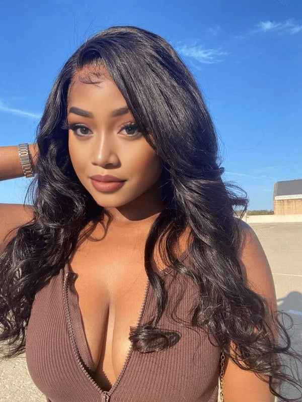 Luvwin Trendy Body Wave Layered Cut 13x4 Lace Frontal Glueless Wig