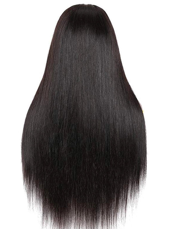 Luvwin Straight Short Bang Wig No Lace Débutant 100% cheveux humains