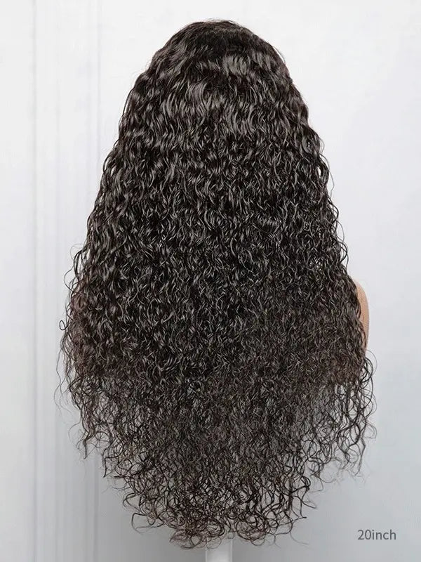 Luvwin Sarafina 13x4 & 13x6 perruque de cheveux bouclés pré-plumés vague d'eau HD dentelle pré-coupée nœuds blanchis