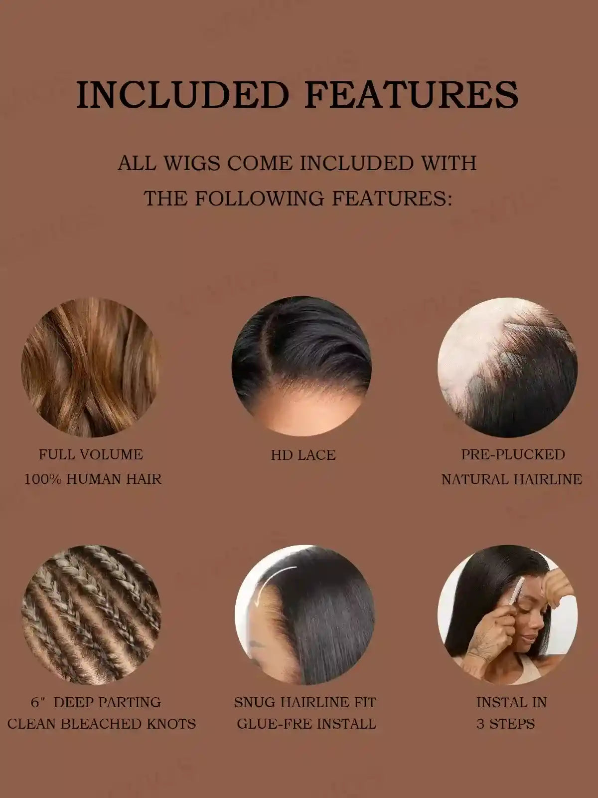 Luvwin 13x4&13x6 Pre-Plucked Curly Hair Wig Water Wave HD Pre-Cut Lace Bleached-Knots