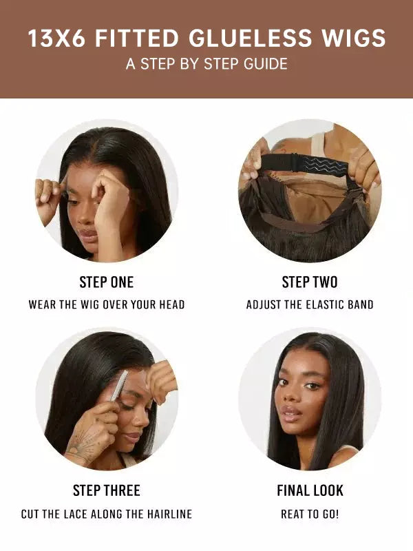 Luvwin 13x4 & 13x6 Undetectable HD Lace Pre-plucked Hairline Pre-cut Lace Wig Straight Hair