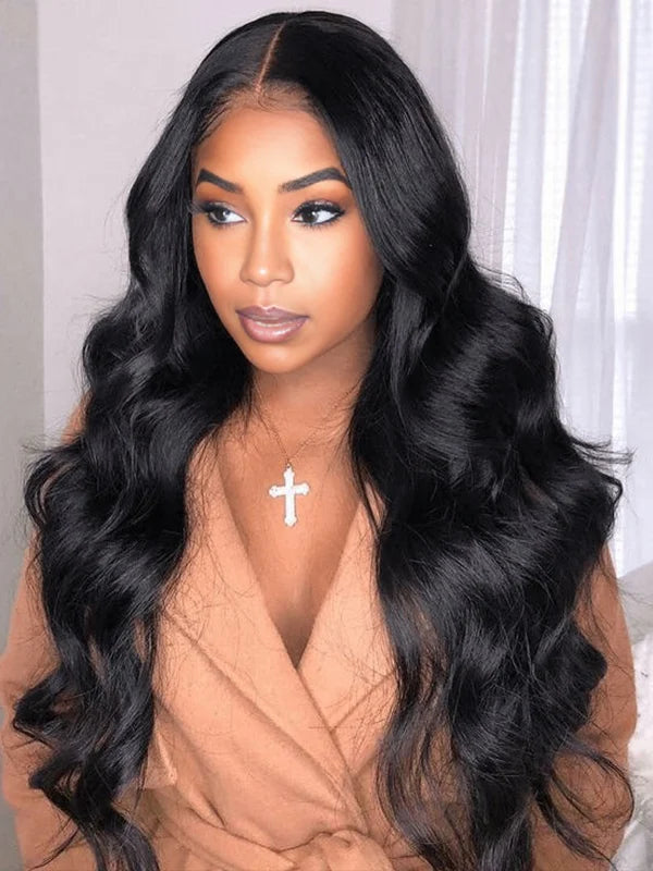 Luvwin 13x6&13x4 Luxury HD Invisible Pre-Cut Lace Body Wave Free Part Hairline Wig
