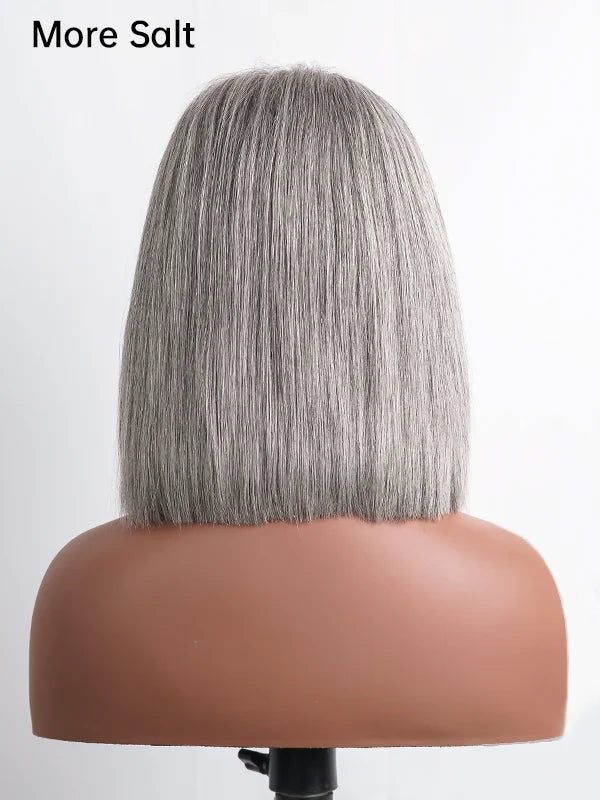 Back view of the Salt wig, showing its natural flow and full coverage. Perfect for women who desire a well-rounded, natural-looking wig for everyday or special events.