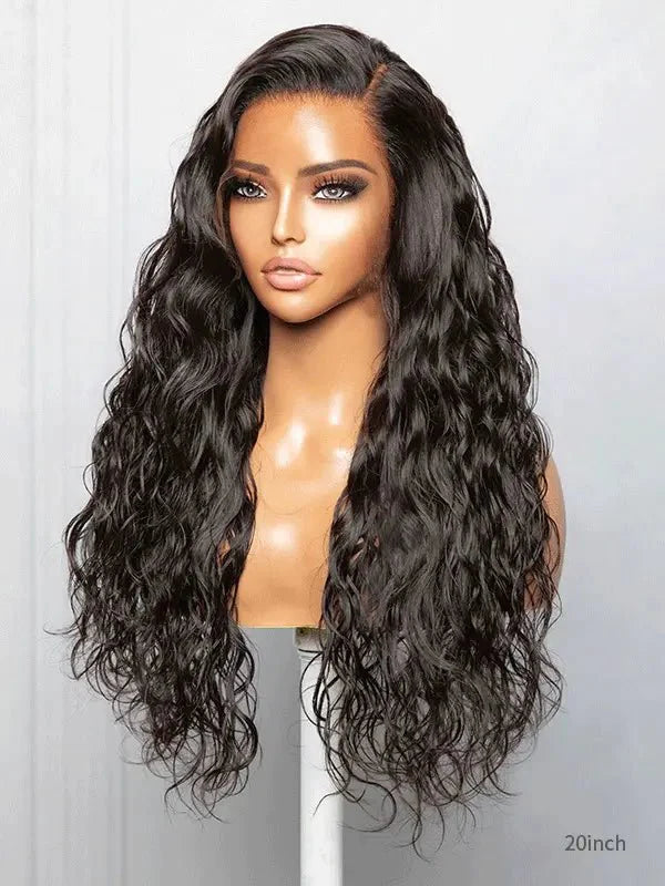 Luvwin Long Hair Wig Natural Wave Lace Frontal Wig Undetectable Realistic Hairline